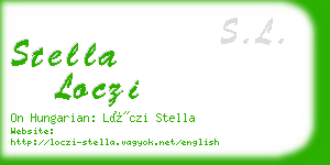 stella loczi business card